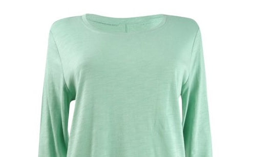Style & Co Women's Scoop-Neck T-Shirt Mint Haze Size Small