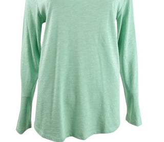 Style & Co Women's Scoop-Neck T-Shirt Mint Haze Size Small