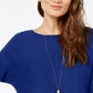 INC International Concepts Women's Shirttail Sweater Blue Size X-Large