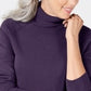 Karen Scott Women's Petite Luxsoft Turtleneck Sweater Purple Size PS/M