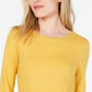 Charter Club Women's Cotton Lace-Trim Top Honey Glaze Size Medium