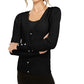 INC International Concepts Women's Petite Puff-Sleeve Cardigan Black- Size PL