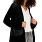 INC International Concepts Women's Sweater Combo Large Tie-Dye Knitted Pullover Black-Size Large