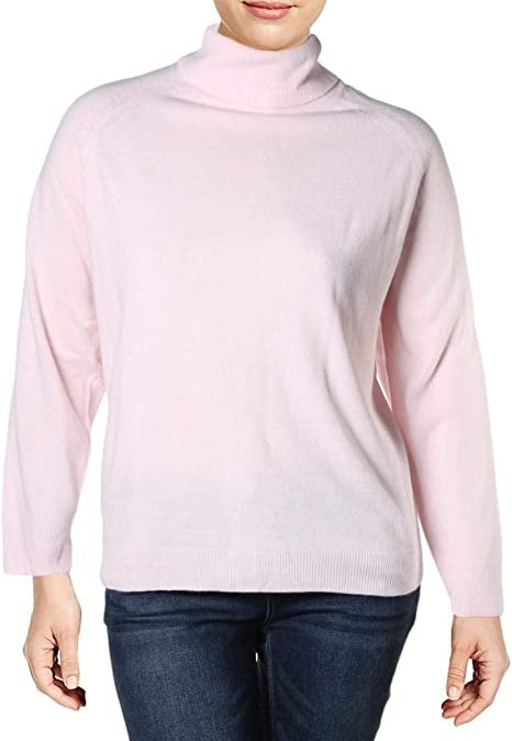Karen Scott Women's Turtleneck Sweater Pink Size XX-Large
