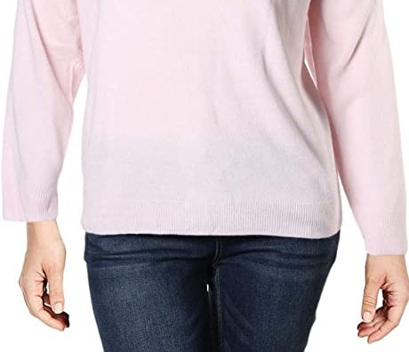 Karen Scott Women's Turtleneck Sweater Pink Size XX-Large