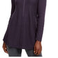 Style & Co Women's Mixed Stitch Tunic Sweater Purple Size Petite S