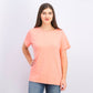 Karen Scott Women's Cotton Scalloped-Neck T-Shirt Pink  Size X-Large