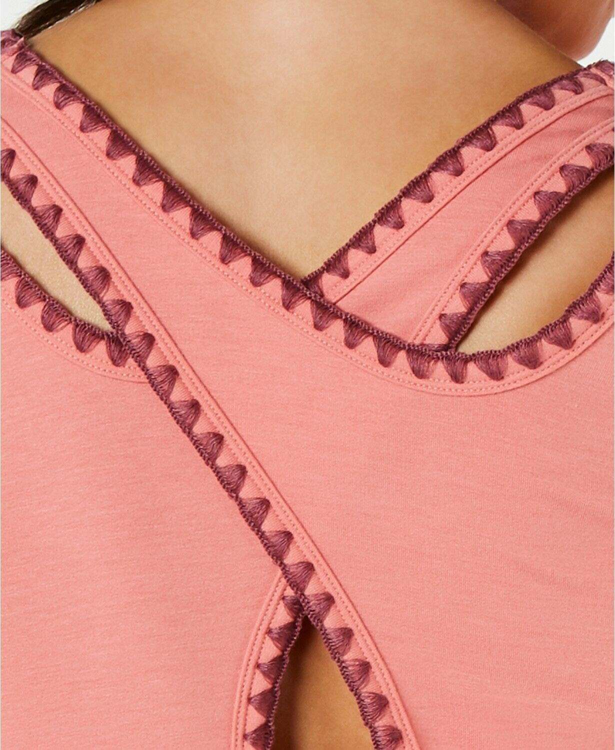 Ideology Women's Yoga Fitness Pullover Top Pink Size XXL