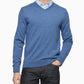 Calvin Klein Men's Merino Wool Pullover V Neck Sweater Blue Size X-Small