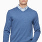 Calvin Klein Men's Merino Wool Pullover V Neck Sweater Blue Size X-Small