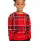 Charter Club Little Boys Plaid Family Sweater Red Size 3T REG