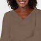 Karen Scott Women's Eyelet-Trim Top Brown Size Medium
