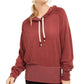 Free People Women's Drawstring Pullover Hoodie Brown Size XS