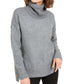 Bar III Women's Turtleneck Hi-Low Pullover Sweater Grey Size X-Large