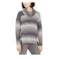 Style & Co Women's Ombre Long Sleeve Turtle Neck Blouse Sweater Gray Size P/P