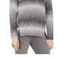 Style & Co Women's Ombre Long Sleeve Turtle Neck Blouse Sweater Gray Size P/P