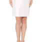 Kasper Women's Leaf-Print Sheath Dress White Size 14