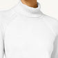Karen Scott Women's Petite Ribbed-Knit Cotton Turtleneck White Size SM