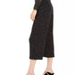Alfani Women's Pull-On Wide-Leg Jacquard Culottes Black Size Large