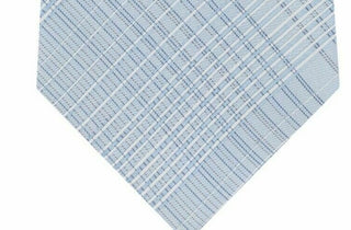 Calvin Klein Mens Hi-Ridge Silk Slim Neck Tie Blue One Size