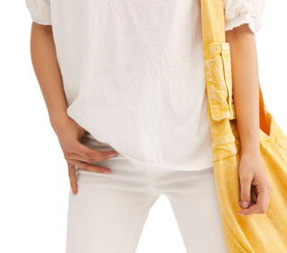 Free People Women's Fever Dream Split Neck Top White Size Small