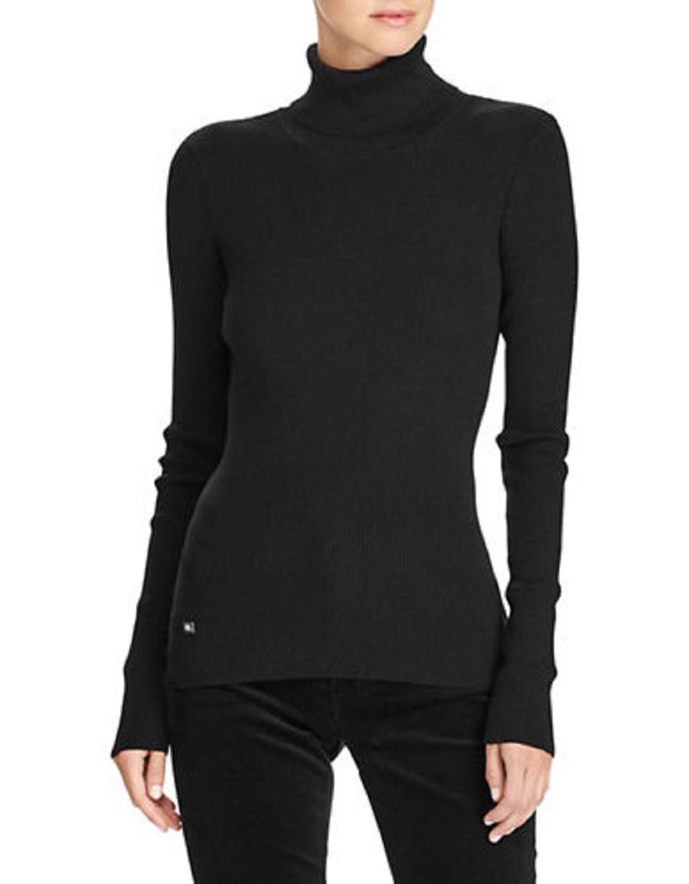 Ralph Lauren Women's Turtleneck Sweater Black Size Medium