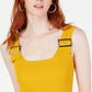 Bar III Women's Buckle Tank Top Gold Size X-Small