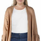 Alfani Women's Tie-Sleeve Cardigan Gold Size XX-Large