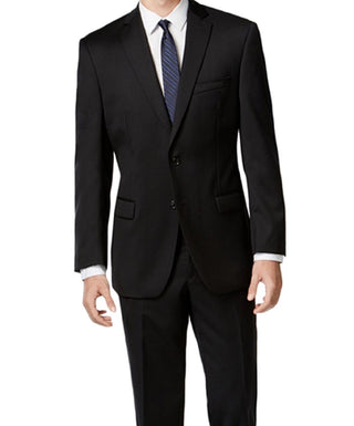Calvin Klein Men's Modern Fit Two Button Formal Suit Black Size 42