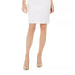 Kasper Women's Petites Jacquard Textured Cocktail Dress White Size 10 Petite