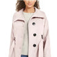 Madden Girl Juniors' Belted Skirted Coat Rose Size XX-Large
