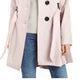 Madden Girl Juniors' Belted Skirted Coat Rose Size XX-Large