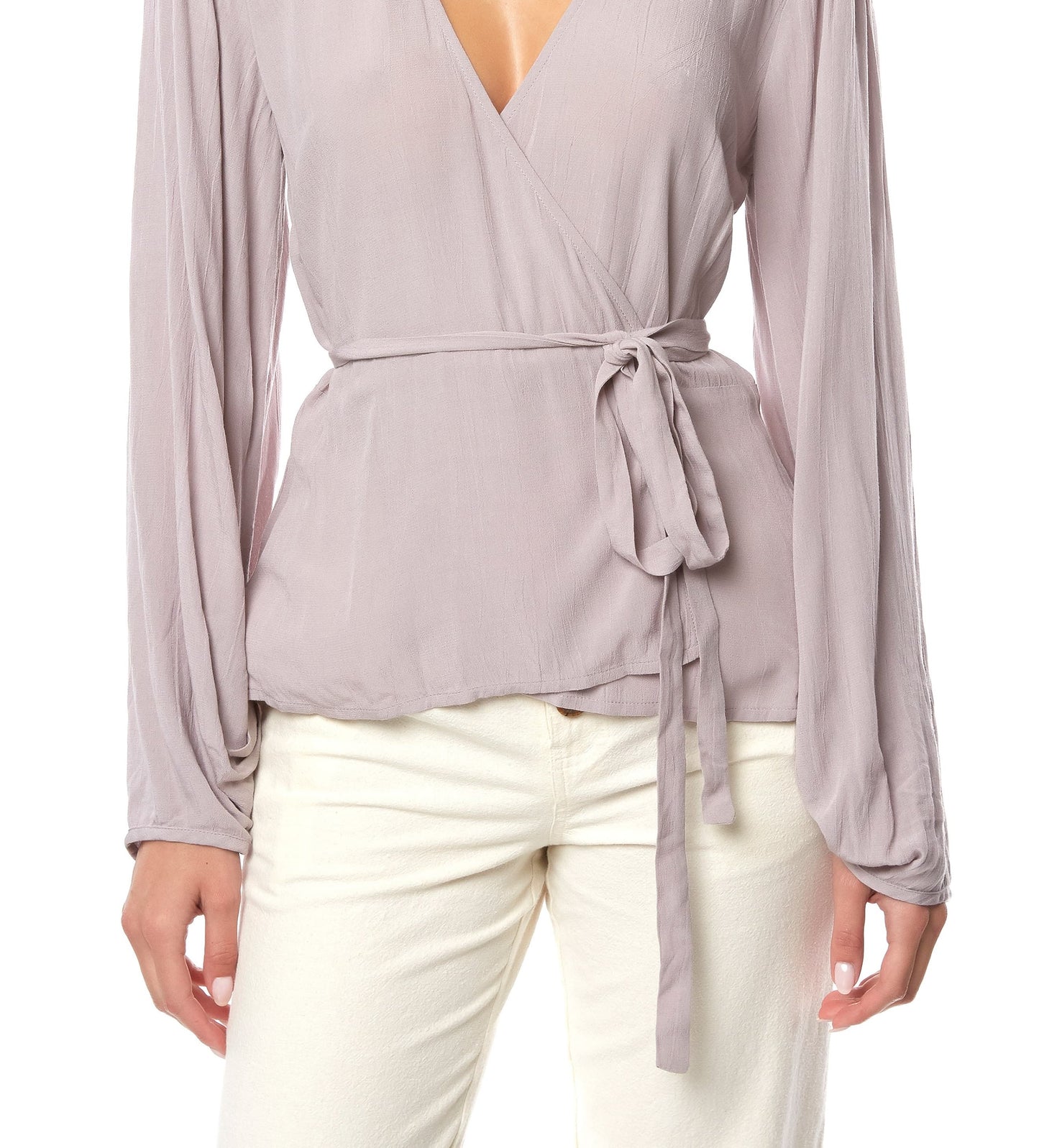 O'Neill Women's Wrap Tops MIS Barrymore Wrap Top Gray Size Small