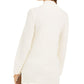 Charter Club Women's Mixed-Stitch Mock-Neck Sweater White Size Small