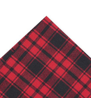 Bar III Men's Seabury Cotton Plaid Pocket Square Red Size Regular