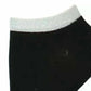 INC International Concepts Women's Metallic Knit Casual Ankle Socks Black Size 9-11