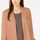 Alfani Women's Tie-Sleeve Cardigan Brown Size XX-Large