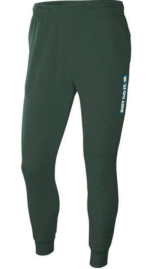 Nike Men's Sportswear Just Do It Fleece Joggers Green Size Large