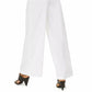 INC International Concepts Women's Wide-Leg Tie-Front Linen-Blend Pants White  Size 2