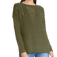 Rachel Roy Women's Cable Knit Cut Out Sweater Green Olive Size X-Small