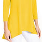 Alfani Women's High Low Tunic Yellow  Size Small