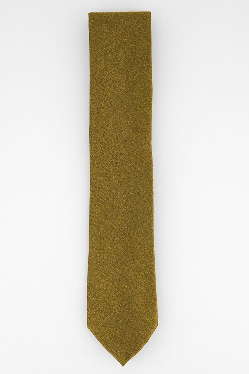 Perry Ellis Men's Vandorn Metallic Solid Tie Gold One Size