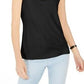 Karen Scott Women's Keyhole Hardware Tank  Black Size X-Small