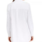 Alfani Women's Long Sleeve Knit Button Front Top White Size Petite Medium