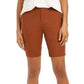 Style & Co Women's Bermuda Shorts Brown Size 4