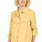 Charter Club Women's Utility Shirt Beige -Size Large
