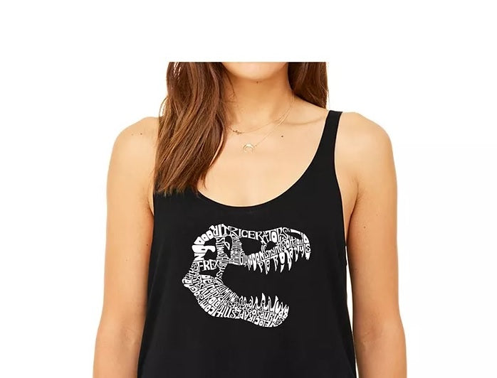 La Pop Art Women'sWord Art V-Neck T-Shirt - Lyrics To Freebird Black Size XX-Large