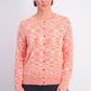 Charter Club Women's Space-Dyed Button Cardigan Orange Size Large