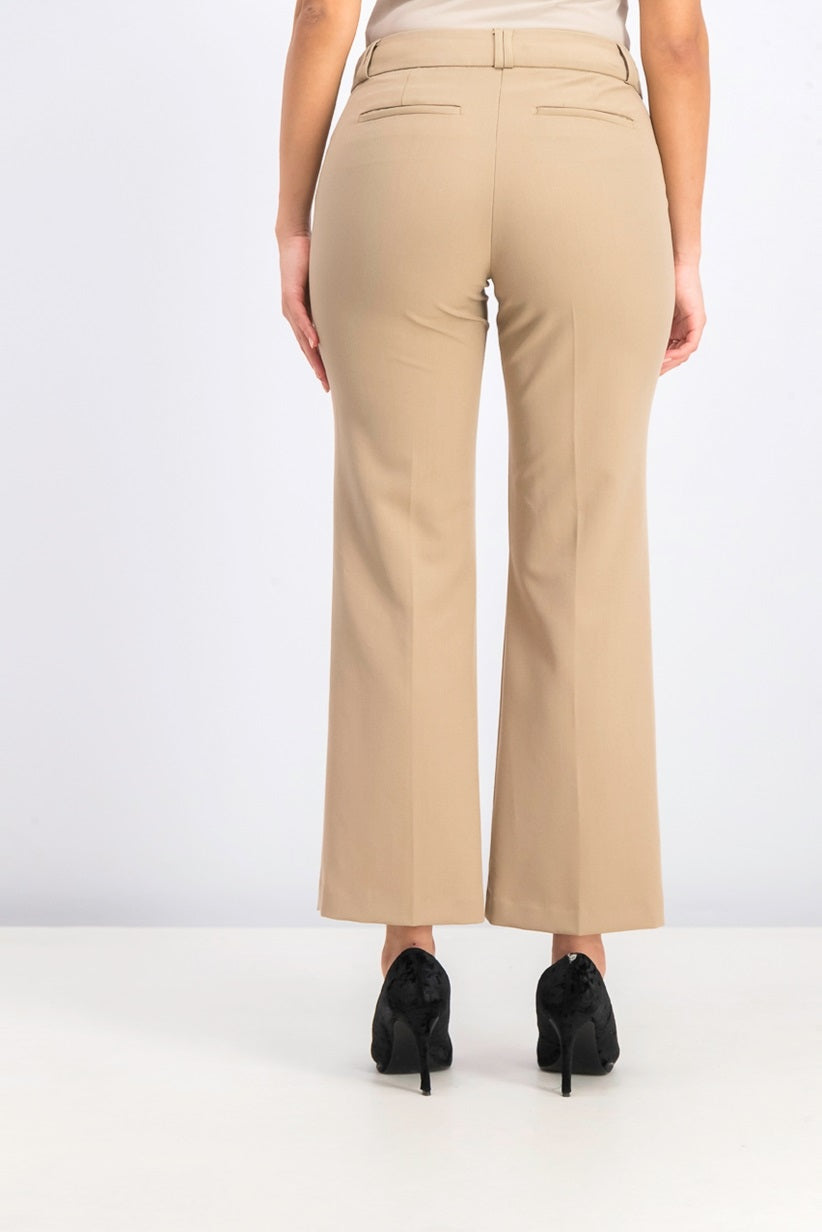 Alfani Women's Curvy Fit Mid-Rise Bootcut Pants Brown  Size 4