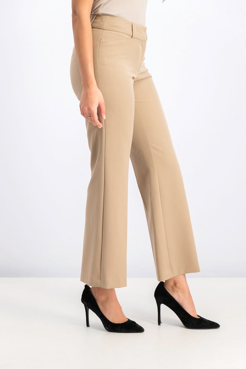 Alfani Women's Curvy Fit Mid-Rise Bootcut Pants Brown  Size 4